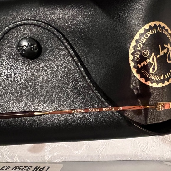 Ray-Ban Metal Aviator Sunglasses Gold/Brown RB 3293 001/13 63-13-125 - Picture 5 of 6